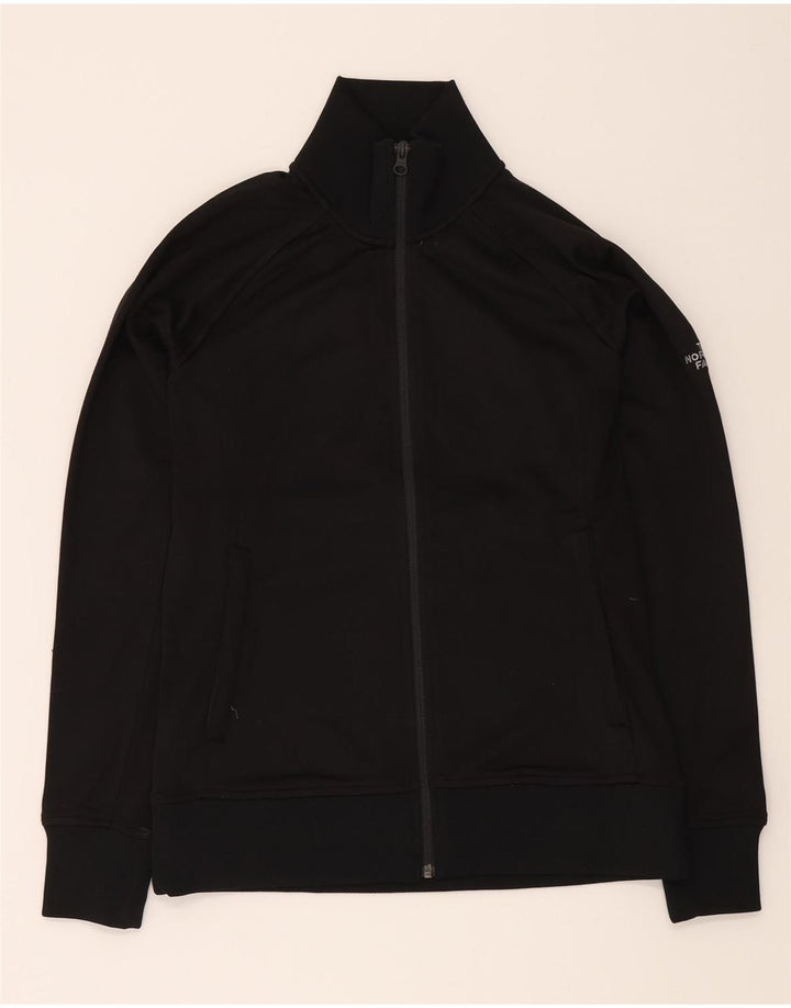 THE NORTH FACE Womens Graphic Tracksuit Top Jacket UK 14 Medium Black Vintage The North Face and Second-Hand The North Face from Messina Hembry 