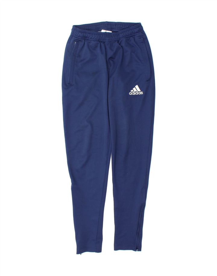 ADIDAS Mens Tracksuit Trousers XS  Navy Blue Polyester Vintage Adidas and Second-Hand Adidas from Messina Hembry 