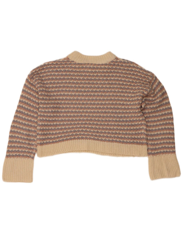 Topshop Womens Crop Turtle Neck Jumper Sweater UK 10 Small Multicoloured
