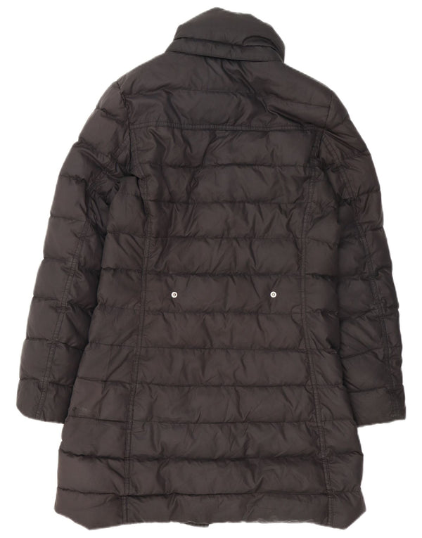 Tommy Hilfiger Abrigo acolchado extragrande para mujer UK 10 Small Poliéster negro