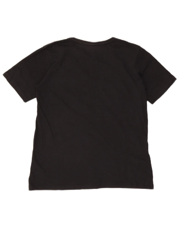 Quiksilver Jungen-T-Shirt mit regulärer Passform, Grafik, 15–16 Jahre, schwarze Baumwolle