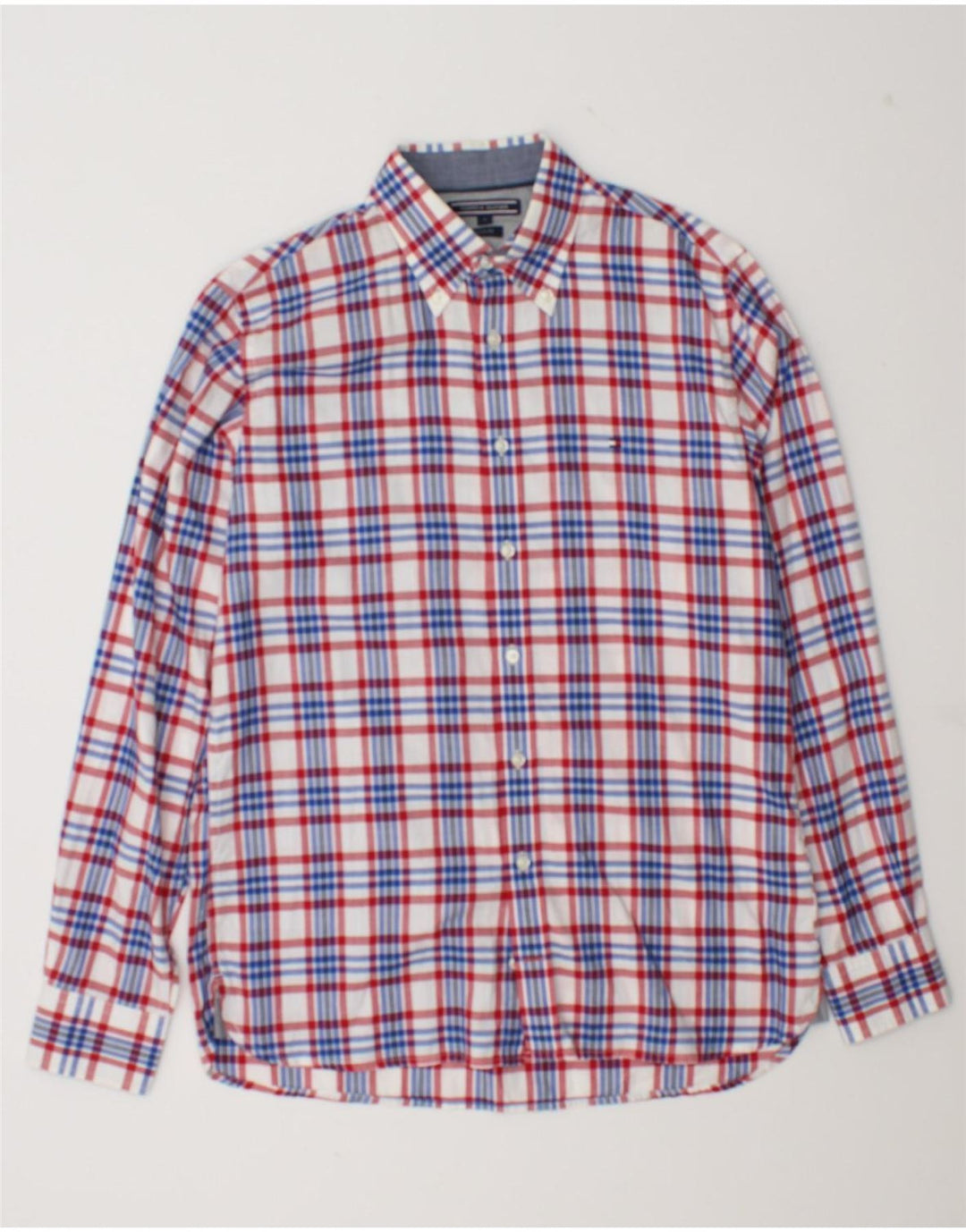 Tommy Hilfiger Mens Custom Fit Shirt Small Multicoloured Check Cotton