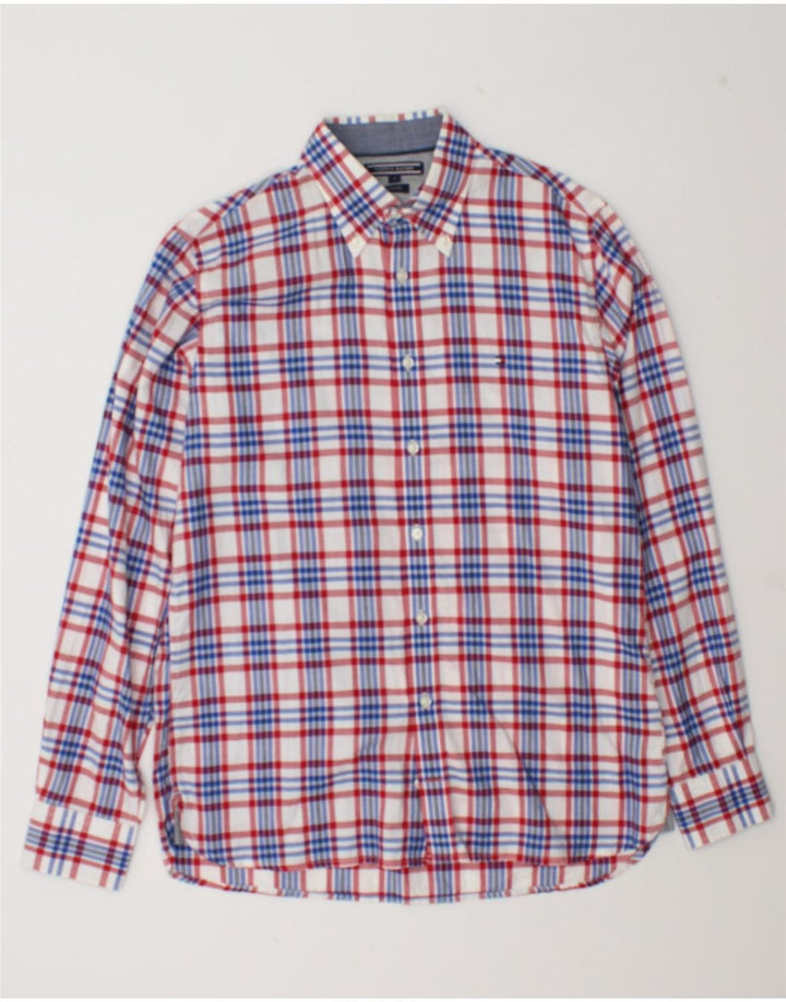 Tommy Hilfiger Mens Custom Fit Shirt Small Multicoloured Check Cotton