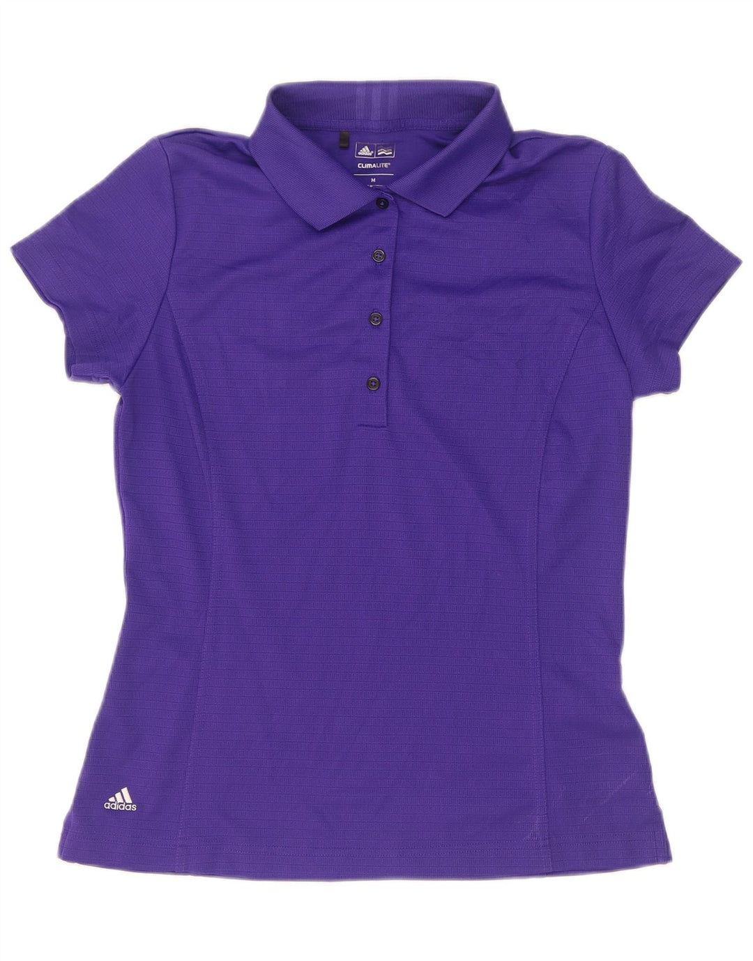 Adidas Damen Climalite Poloshirt UK 12 Medium Lila Polyester