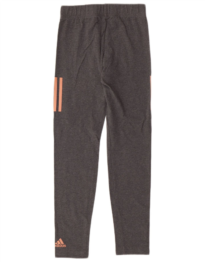 ADIDAS Girls Leggings 13-14 Years  Grey