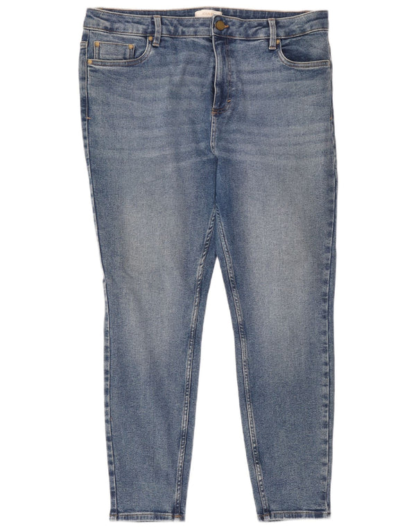 Joules Womens Skinny Jeans UK 18 XL W38 L28 Blue Cotton