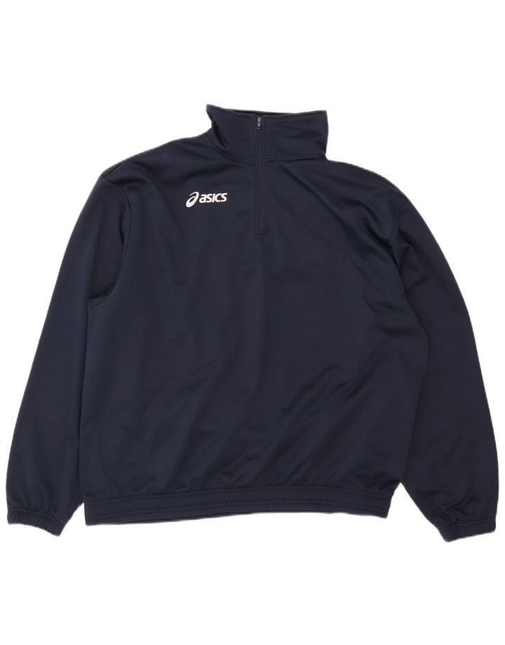 Asics Herre Pullover Træningsdragt Topjakke XL Marineblå Polyester