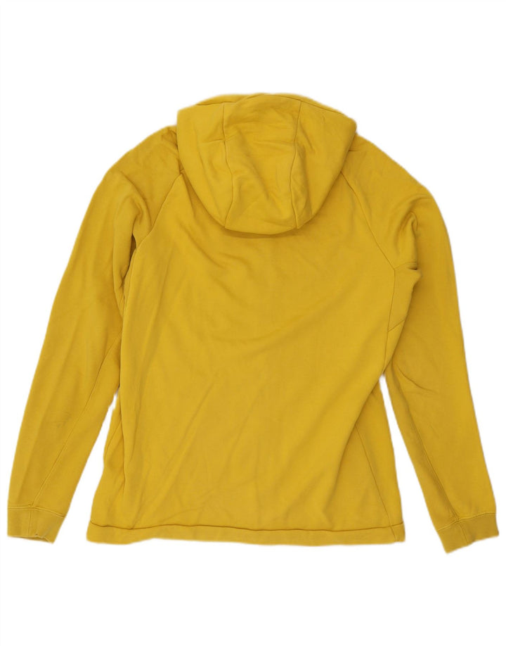 Nike Mens Zip Hoodie Sweater Medium Yellow Cotton