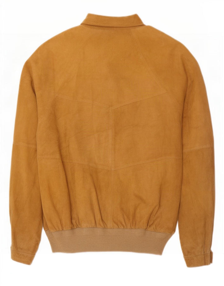 Jachetă vintage pentru bărbați din piele intoarsa UK 42 XL Bej