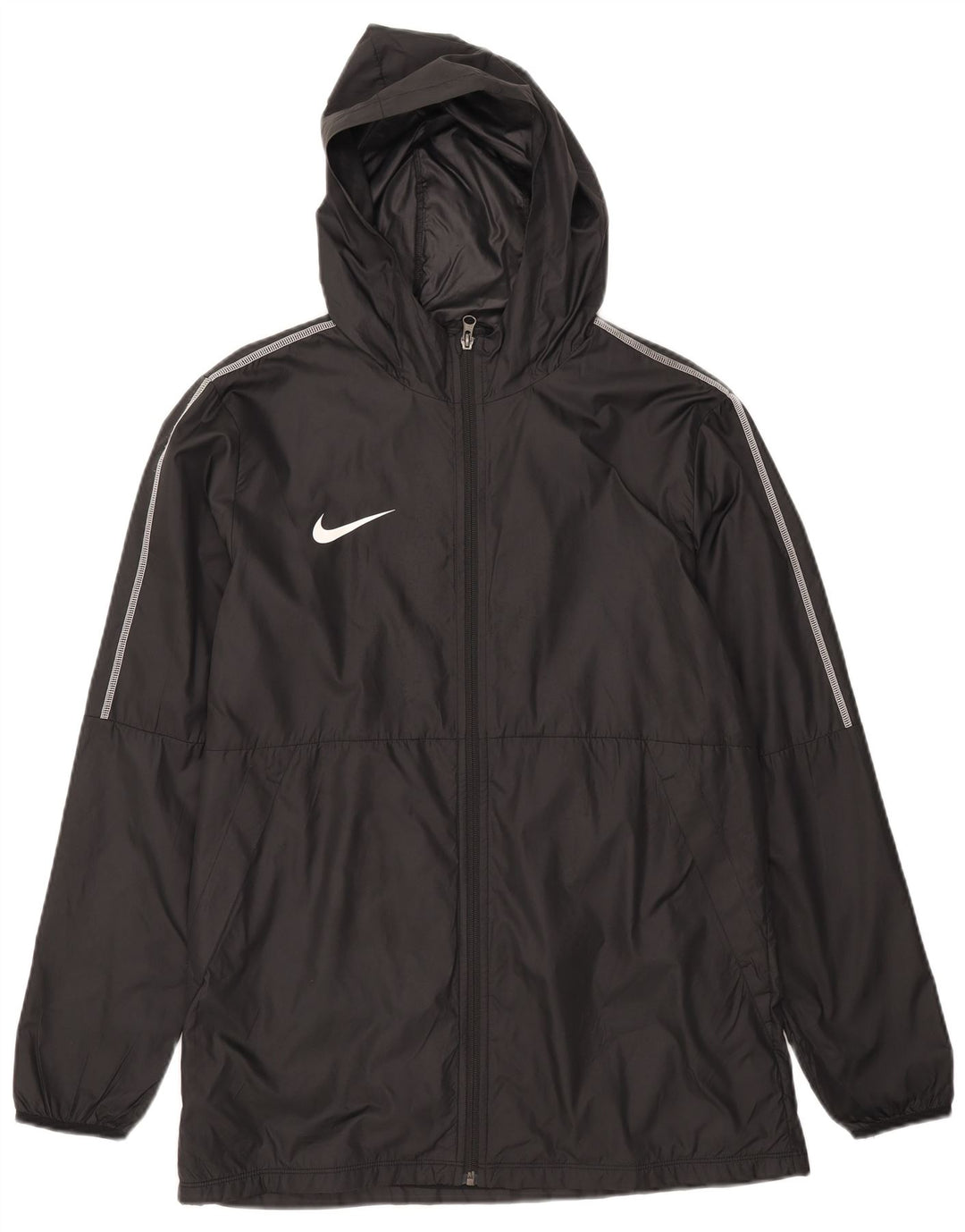 Nike Herren-Regenjacke mit Kapuze, UK 40, Größe L, Schwarz, Polyester