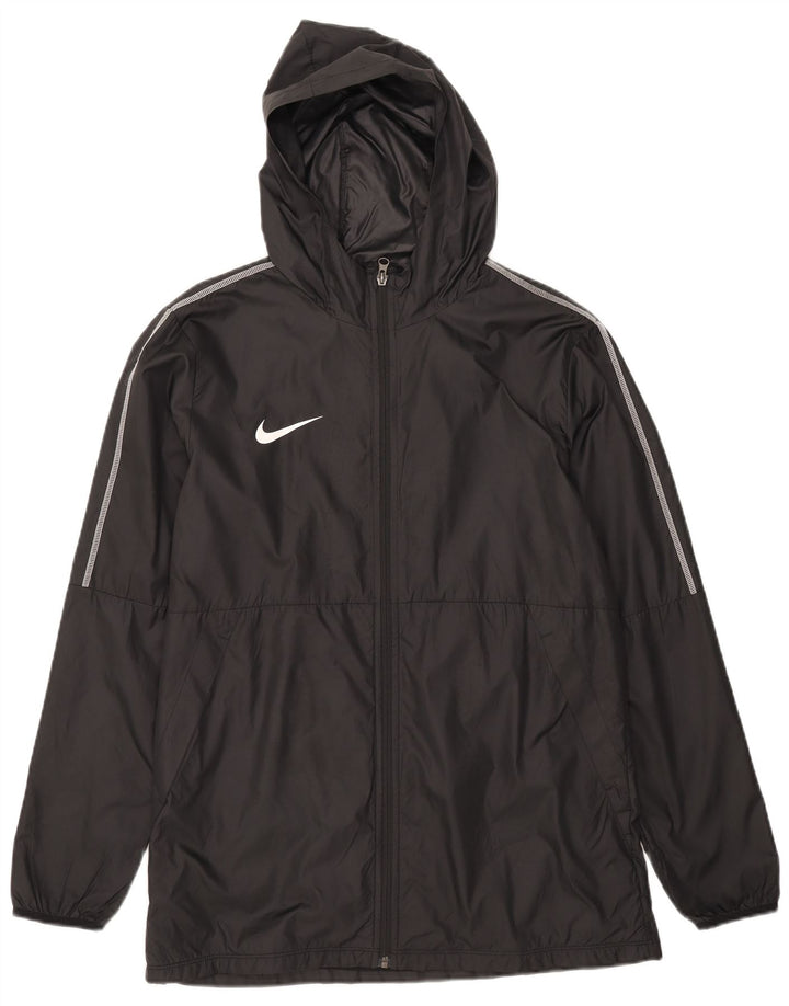 Nike Herren-Regenjacke mit Kapuze, UK 40, Größe L, Schwarz, Polyester