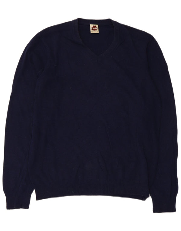 Colmar Pull col en V pour femme UK 16 Large Bleu marine