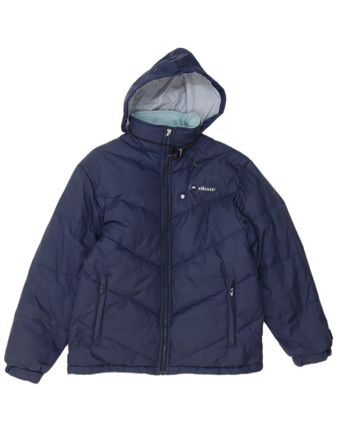 Giacca imbottita con cappuccio da donna Ellesse UK 12 medio poliestere blu navy