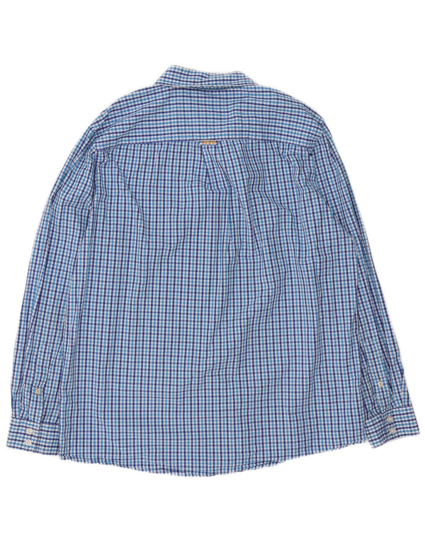 Crew Clothing Herre Classic Fit Shirt XL Blue Gingham Cotton