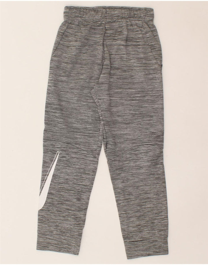 NIKE Boys Dri Fit Graphic Tracksuit Trousers 10-11 Years Medium Grey Vintage Nike and Second-Hand Nike from Messina Hembry 