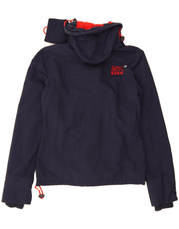 SUPERDRY Mens Windcheater Windbreaker Jacket XS Navy Blue Polyester Vintage Superdry and Second-Hand Superdry from Messina Hembry 