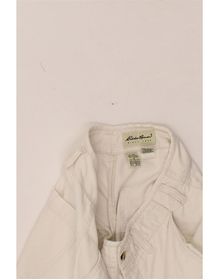 EDDIE BAUER Womens Chino Shorts US 8 Medium W28 White Cotton Vintage Eddie Bauer and Second-Hand Eddie Bauer from Messina Hembry 