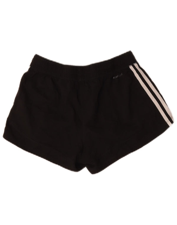 Adidas Damen Aeroready Sport Shorts UK 8/10 Small Schwarz Polyester
