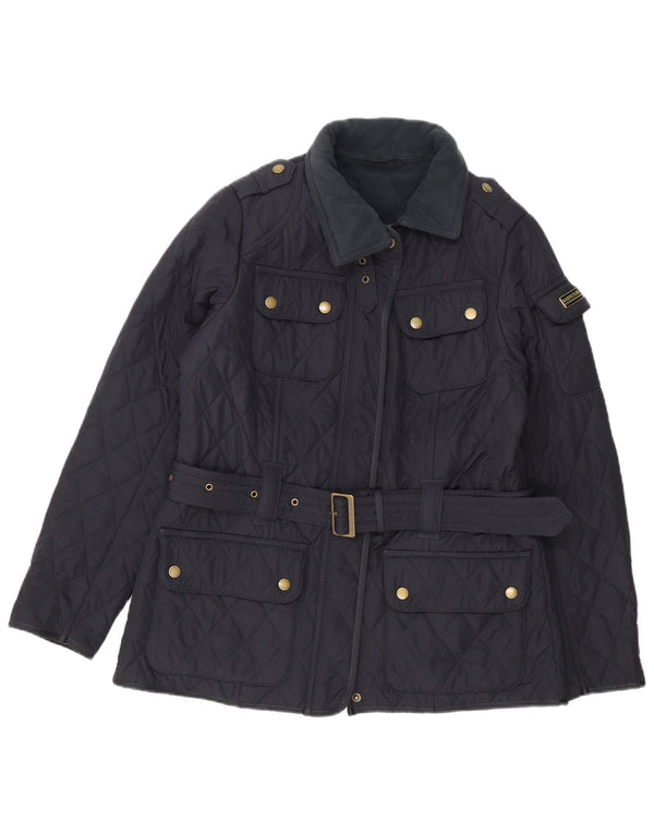 Barbour Damen Steppjacke UK 14 Large Marineblau
