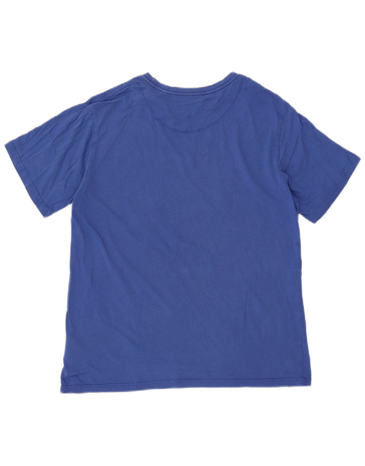 ELLESSE Herre grafisk T-shirt Top Lille blå bomuld