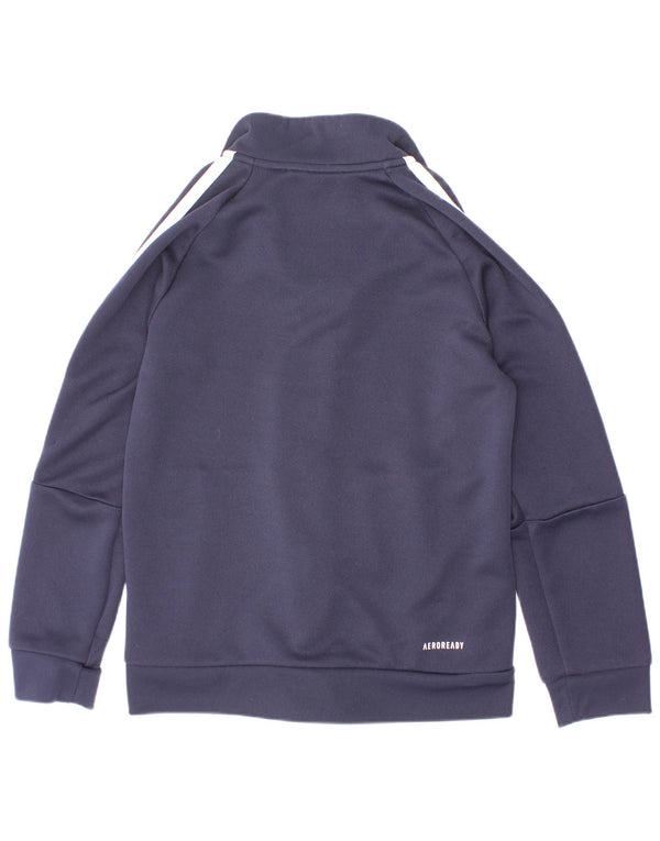 Veste de survêtement Adidas Garçon Aeroready 7-8 ans Bleu Marine Polyester