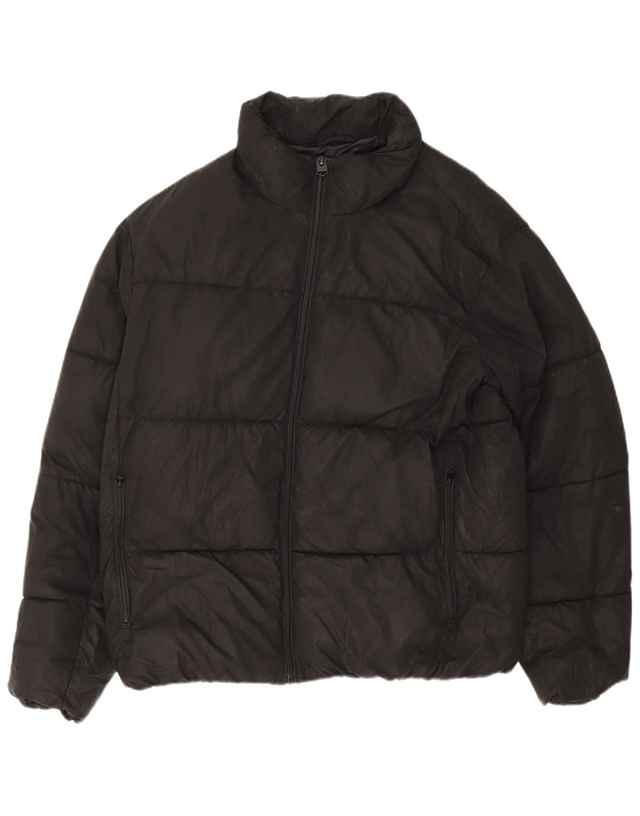 Zara Mens Padded Jacket UK 40 Large Black