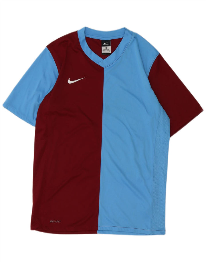 T-shirt Nike Dri Fit da uomo, piccola, in poliestere color block multicolore