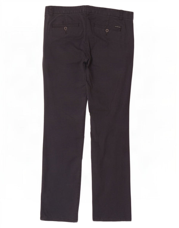 Calvin Klein Mens Slim Chino Trousers W32 L31 Black Pinstripe Cotton