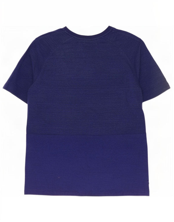 Nike Mens T-Shirt Top Medium Navy Blue Cotton