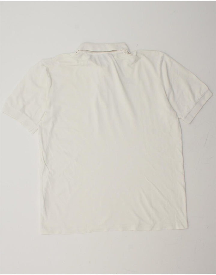 KAPPA Mens Polo Shirt 2XL White Cotton Vintage Kappa and Second-Hand Kappa from Messina Hembry 
