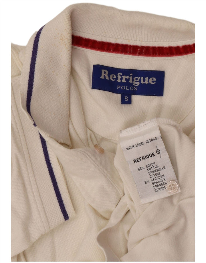 Polo da uomo Refrigue piccola in cotone bianco