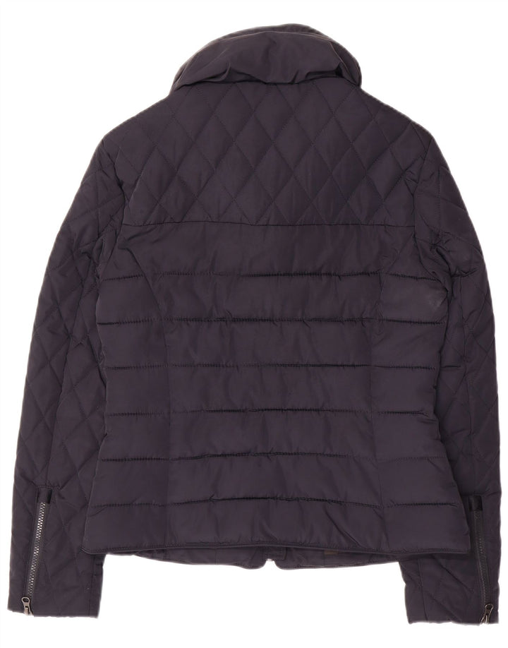 Superdry Polstret Damejakke UK 14 Medium Navy Blue Polyester