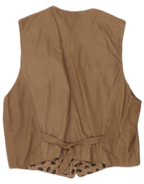 Gilet vintage da donna grande beige