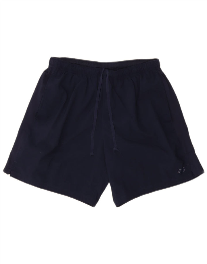 Pantaloncini sportivi da uomo New Balance Large in poliestere blu navy