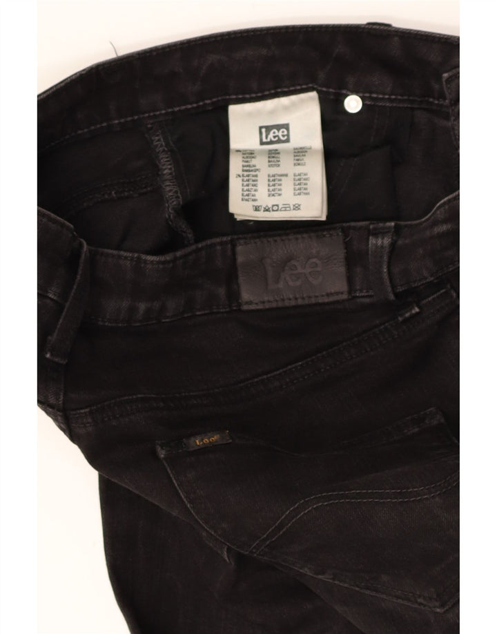 LEE Womens Straight Jeans W29 L28 Black Cotton