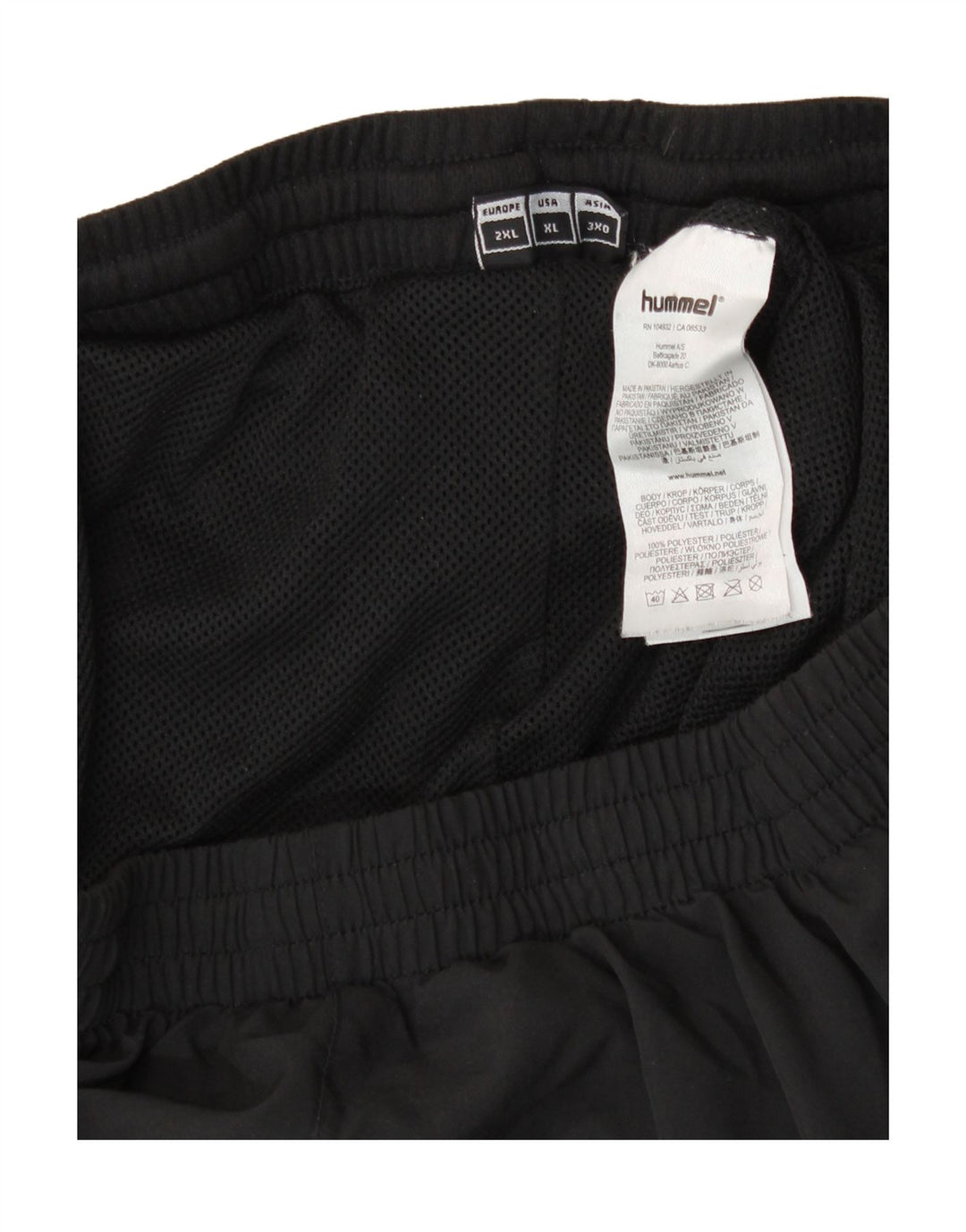 HUMMEL Mens Tracksuit Trousers 2XL  Black Polyester Vintage Hummel and Second-Hand Hummel from Messina Hembry 