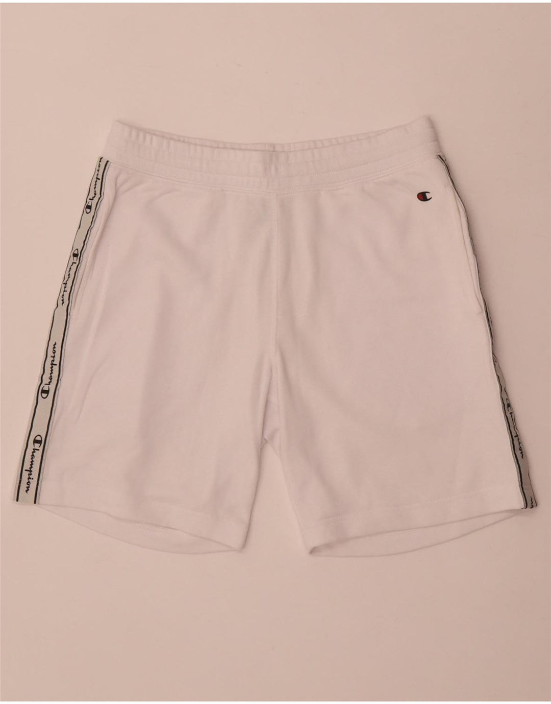 Champion Mens Graphic Sport Shorts Medium White Cotton