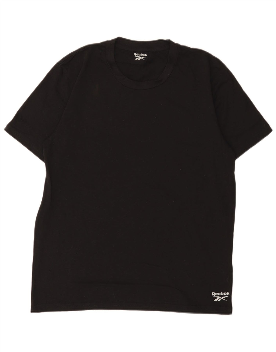T-shirt Reebok da uomo grande in cotone nero
