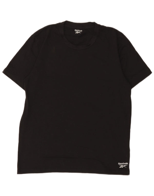 Reebok T-Shirt Homme Haut Large Noir Coton