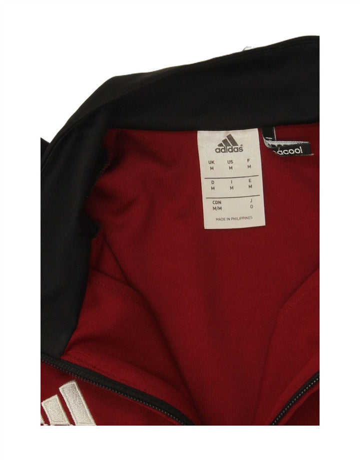 Adidas Herre Climacool Grafisk Top Langærmet Medium Rød Colourblock