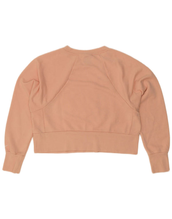 Женский джемпер большого размера с рисунком Nike Dri Fit UK 6 XS Розовый