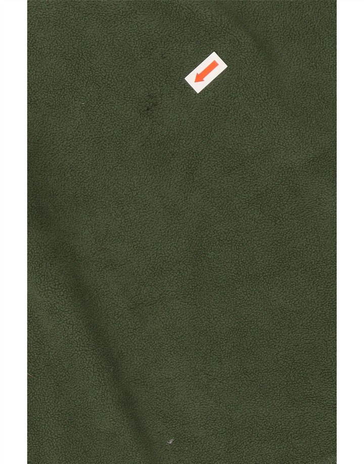 MOUNTAIN WAREHOUSE Mens Zip Neck Fleece Jumper Large Green Polyester Vintage Mountain Warehouse and Second-Hand Mountain Warehouse from Messina Hembry 