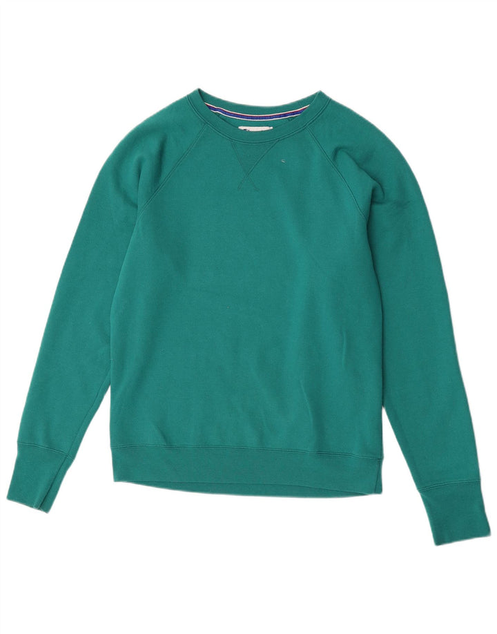 Champion Womens Sweatshirt Jumper UK 14 Medium Green Polyester