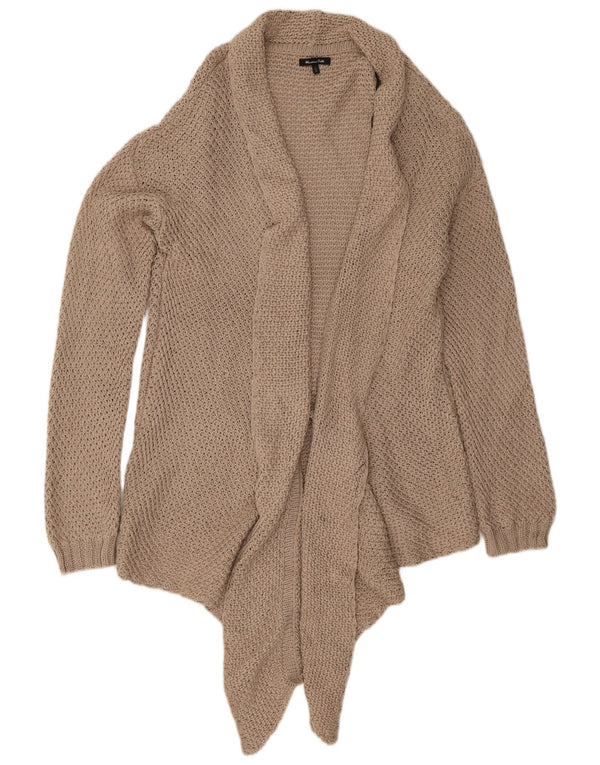 Женский открытый кардиган Massimo Dutti UK 16, большой бежевый хлопок