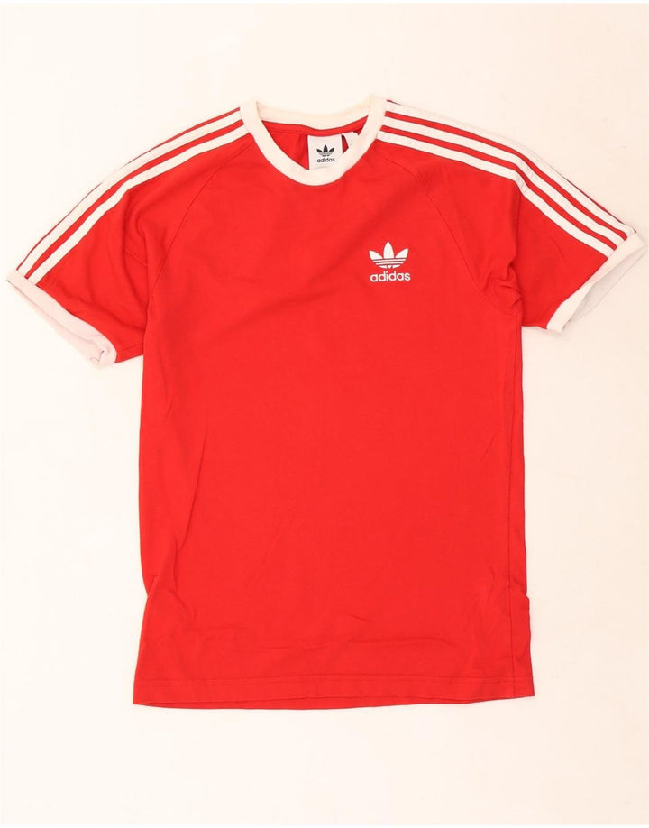 T-shirt Adidas da uomo Top Small rossa in cotone