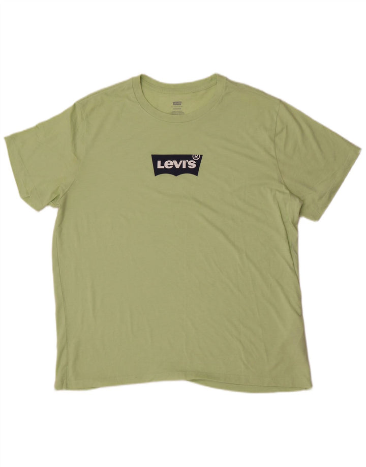 Levi's Herren Standard Graphic T-Shirt Top XL Grün Polyester