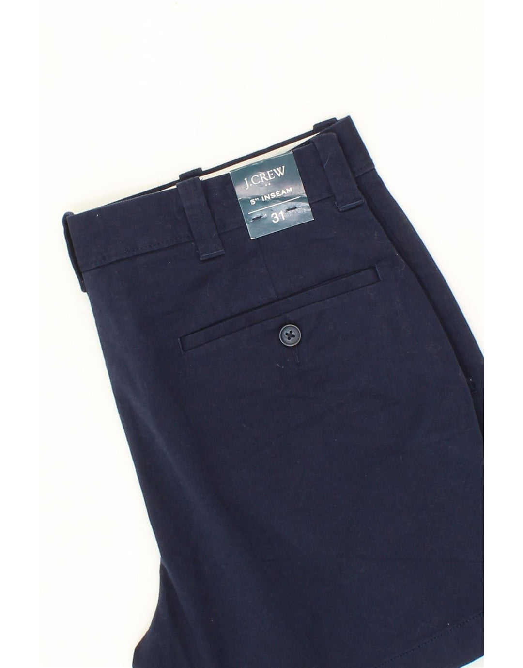 J. CREW Womens Chino Shorts W31 Medium Navy Blue Cotton Vintage J. Crew and Second-Hand J. Crew from Messina Hembry 