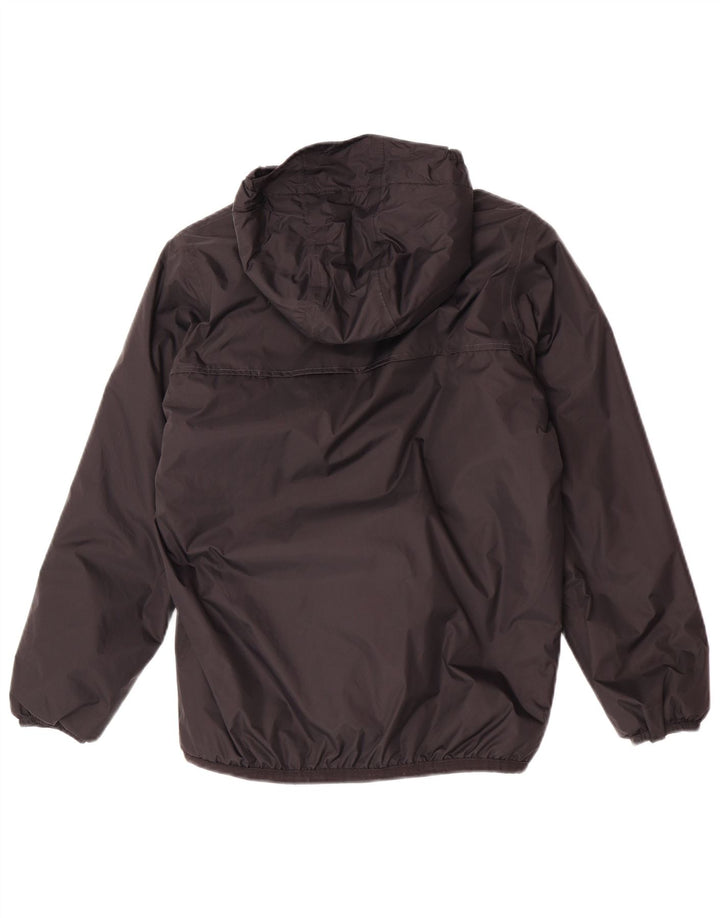 K-Way Boys Hooded Windbreaker Jacket 13-14 Years Black Polyamide