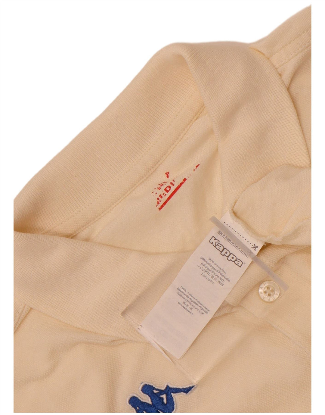 Kappa Herren-Poloshirt aus mittelweißer Baumwolle