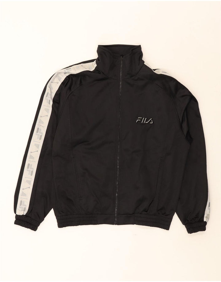 Giacca da ginnastica grafica da donna Fila IT 42 Medium Black Colourblock